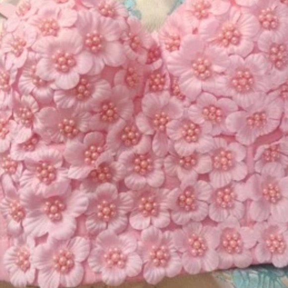 The Stunner Beaded Detailed Flowers Corset Top - Picture 9 of 9